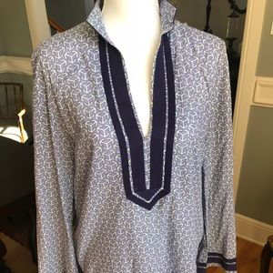 Purple and Blue Tory Butch Tunic